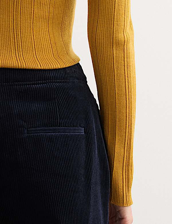 Italian Cord Straight Leg Trousers - NZ