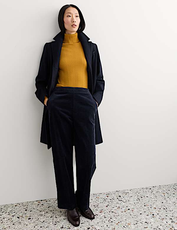 Italian Cord Straight Leg Trousers - NZ