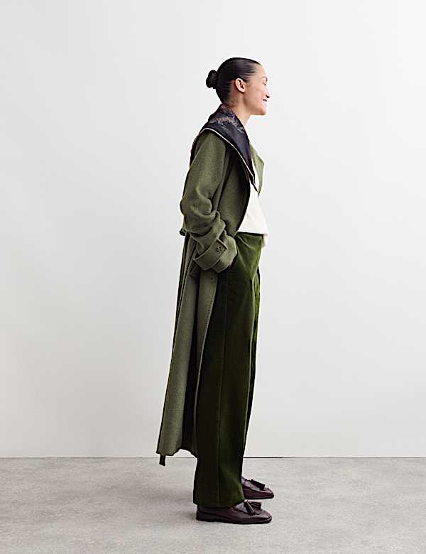 Pantalones italianos de pana y corte recto - ES