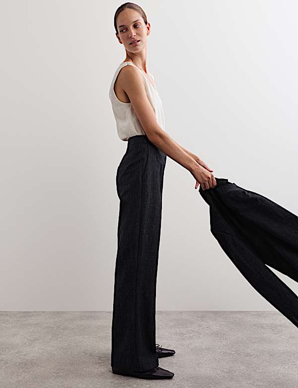 British Wool Rich Straight Leg Trousers - ES