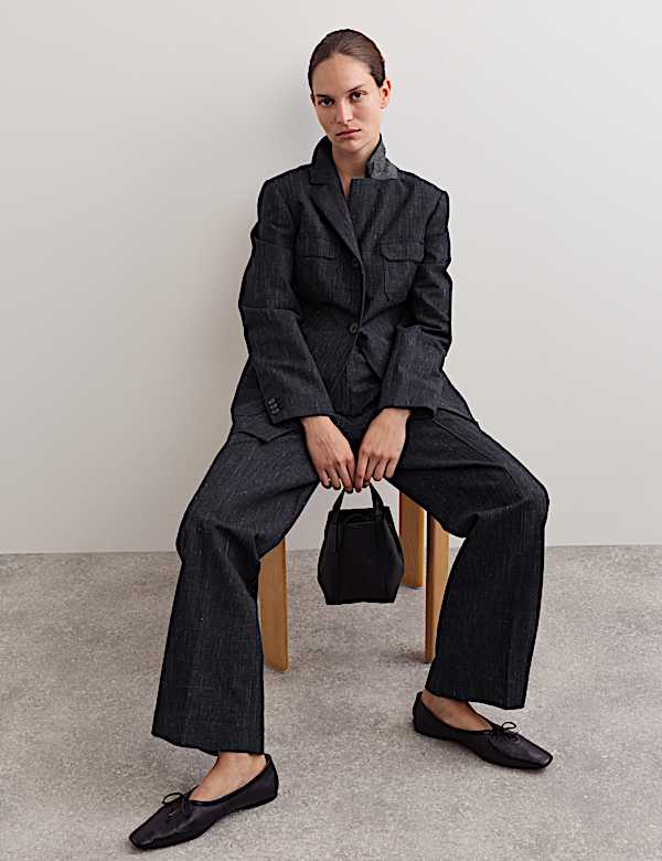 British Wool Rich Straight Leg Trousers - ES