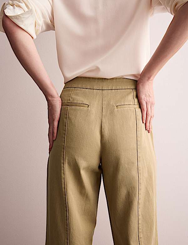 Denim Straight Leg Trousers - CA