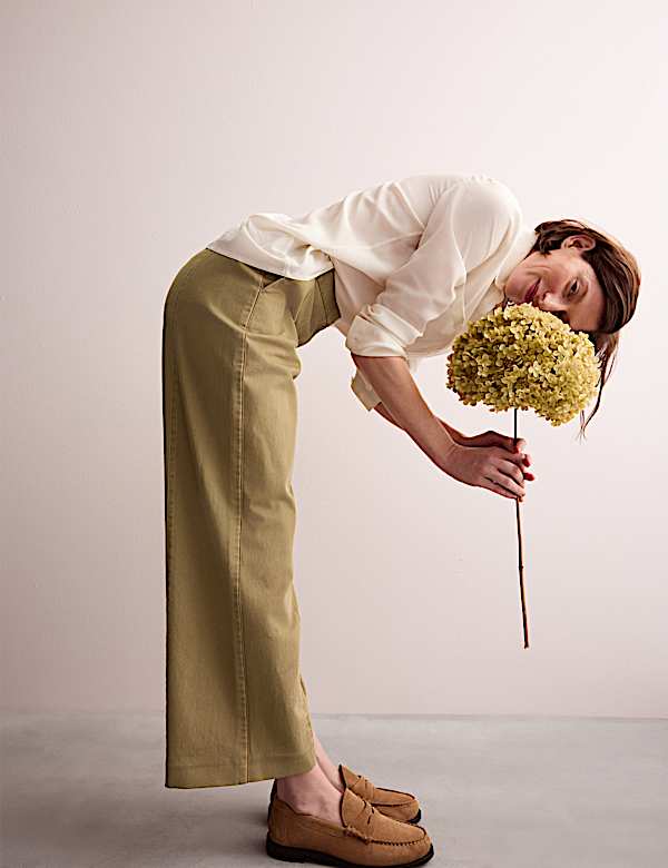 Denim Straight Leg Trousers - CA