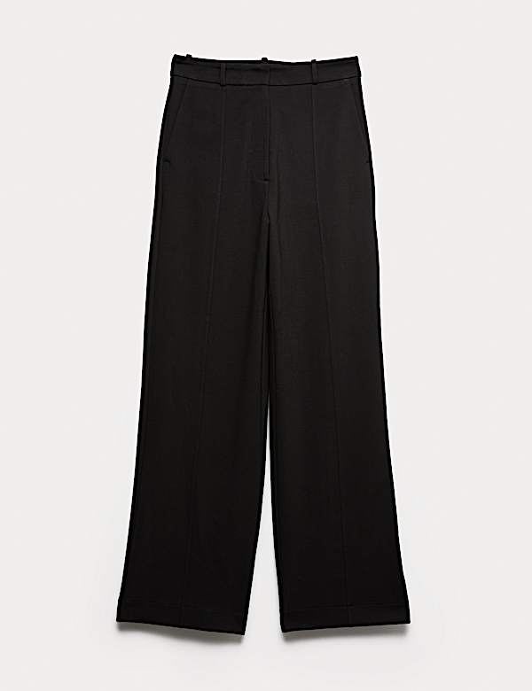Jersey Wide Leg Trousers - AU