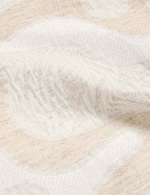 Cotton Rich Jacquard Belted Tapered Trousers - GR