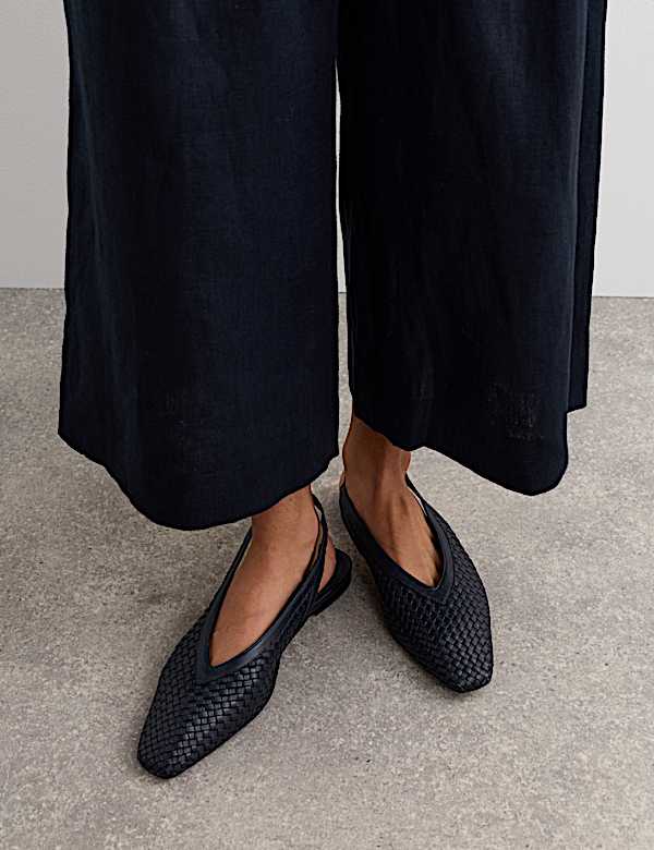 Pure Linen Wide Leg Culottes - CA