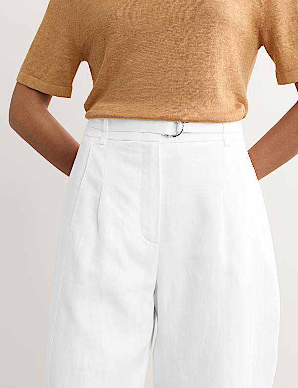 Pantalon coupe barrel 100 % lin - CA