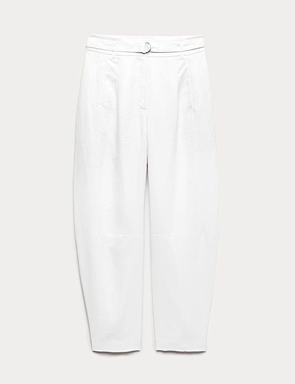 Pantalon coupe barrel 100 % lin - CA