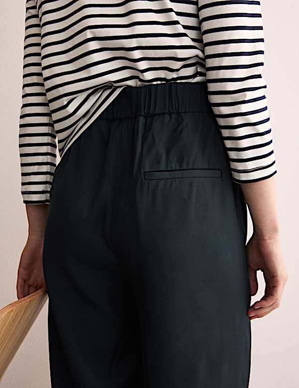 Elasticated Waist Pull On Tapered Trousers - NL