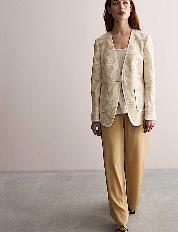 Pure Silk Wide Leg Trousers - GR