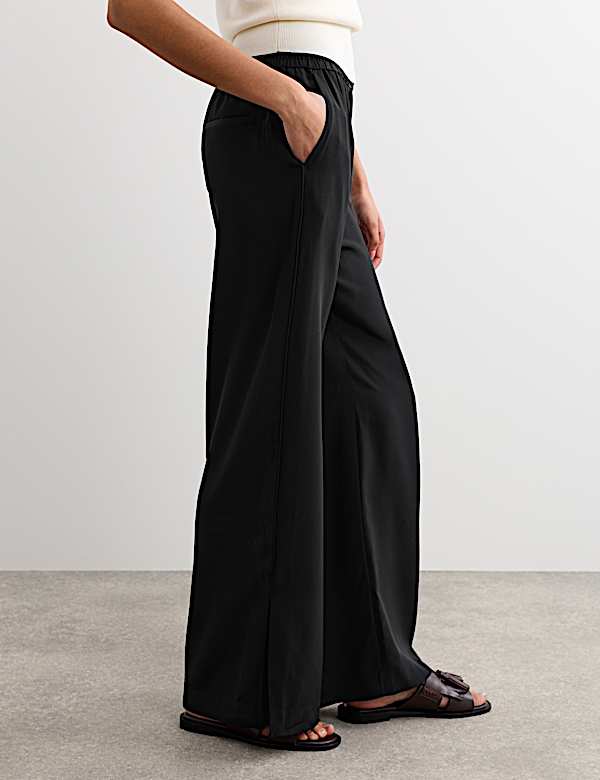 Pure Silk Wide Leg Trousers - ES