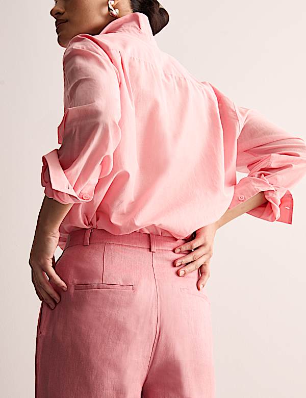 Pure Linen Wide Leg Trousers - ES