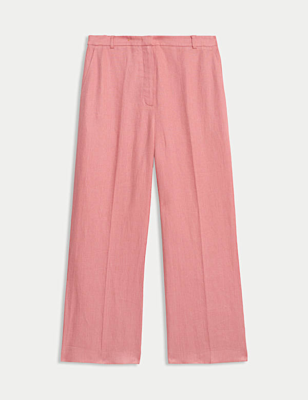 Pure Linen Wide Leg Trousers - ES