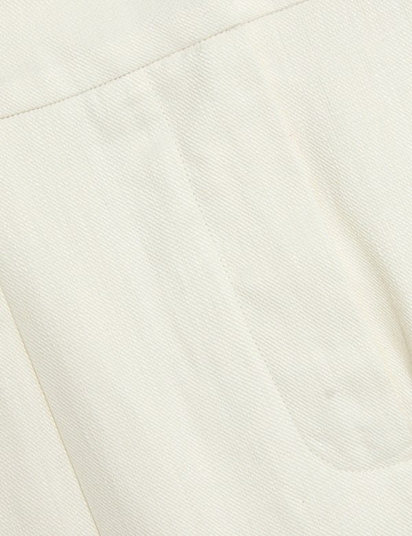 Pure Linen Pleat Front Tapered Trousers - GR