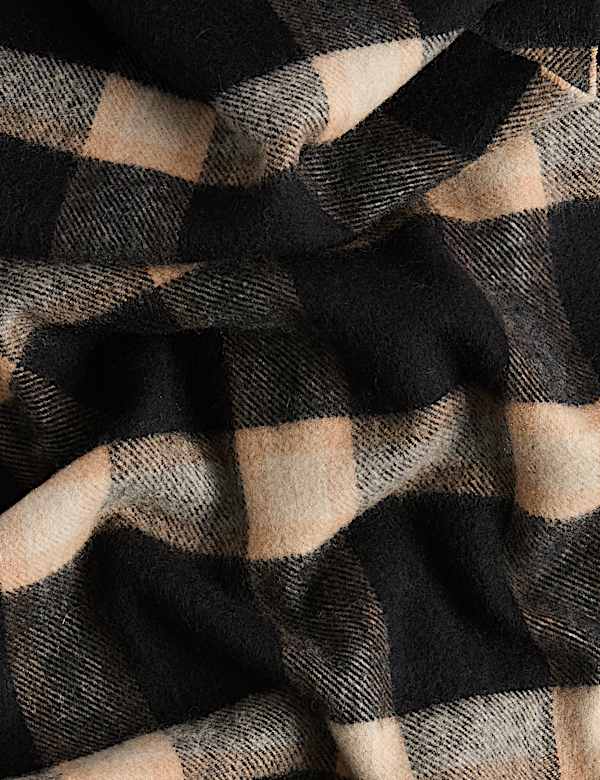 Pure Cashmere Checked Scarf - AU