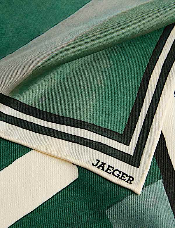Pure Silk Striped Scarf - BE