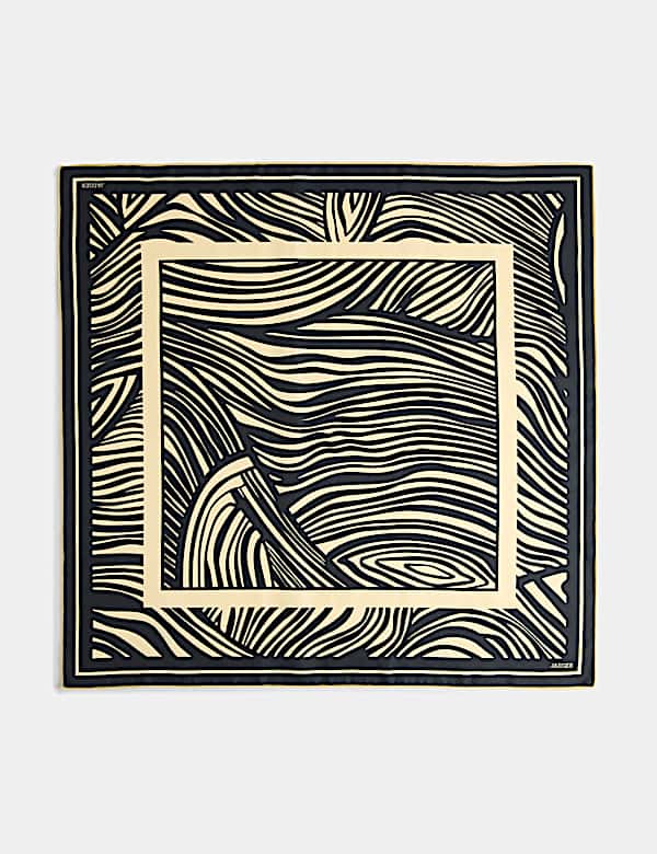 Pure Silk Printed Square Scarf - CH