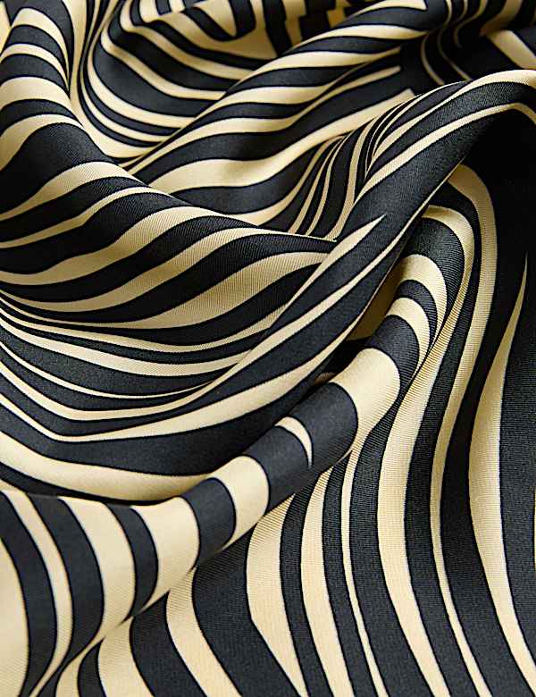 Pure Silk Printed Square Scarf - CH