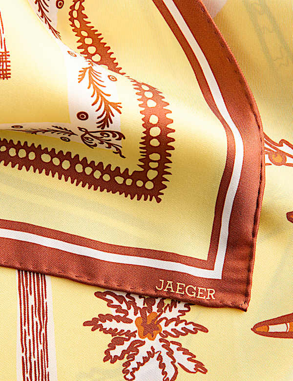 Pure Silk Twill Printed Square Scarf - IT