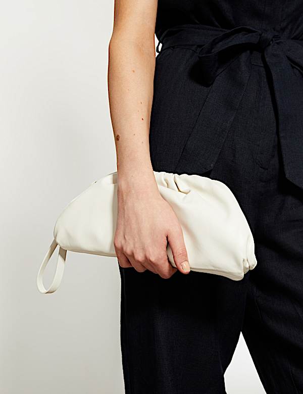 Leather Clutch Bag - GR