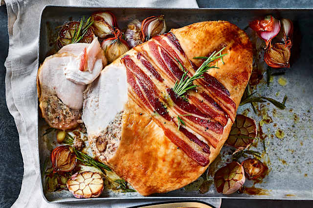 Collection Irish Free Range Turkey Crown with Pork & Italian Chestnut Stuffing (Serves 6-14)