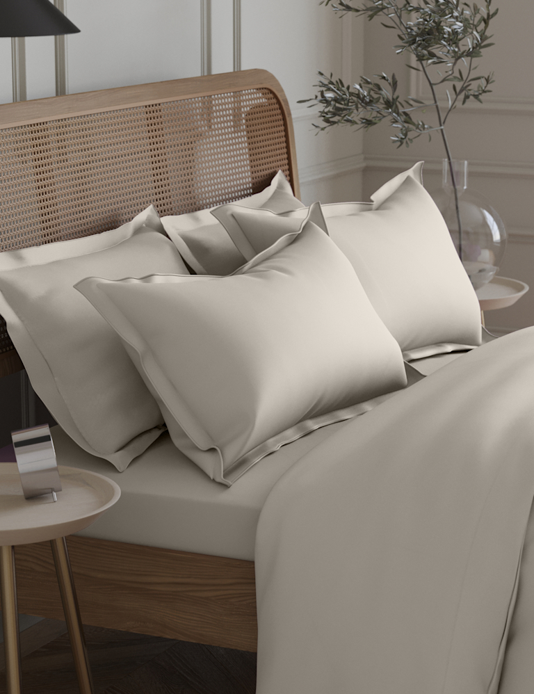 2 Pack Egyptian Cotton 230 Thread Count Crisp Oxford Pillowcases