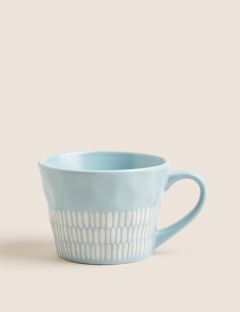 Textured Wax Resist Mug