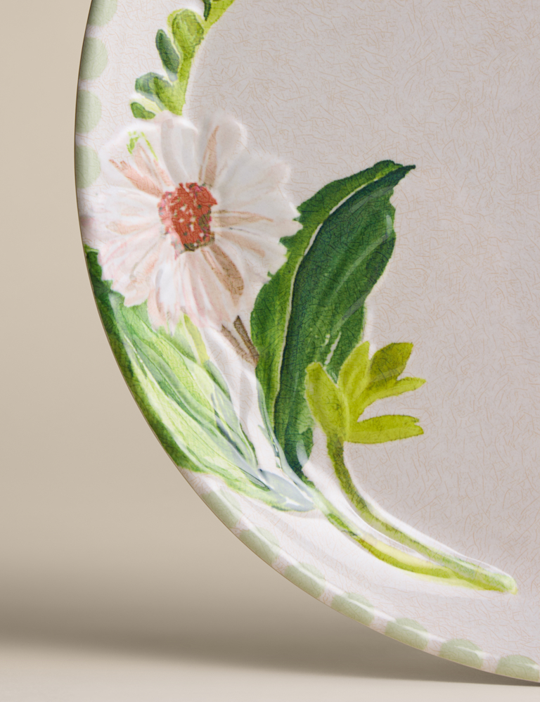 Set of 4 Floral Picnic Dinner Plates