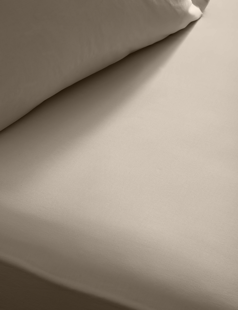 Washed Cotton Deep Fitted Sheet Washed Cotton Deep Fitted Sheet