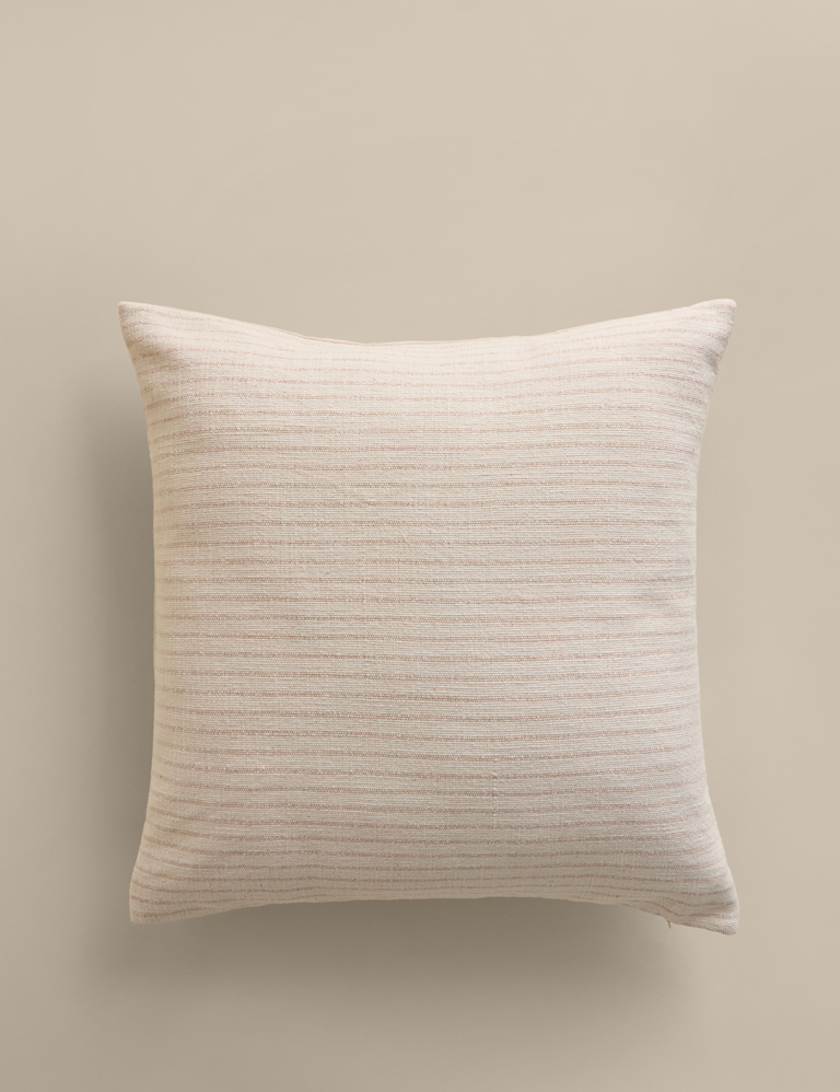 Pure Cotton Woven Stripe Cushion