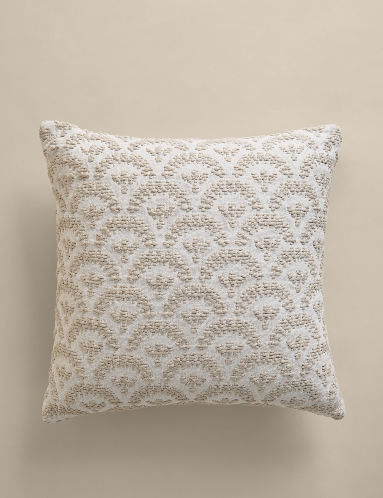 Pure Cotton Fan Jacquard Cushion
