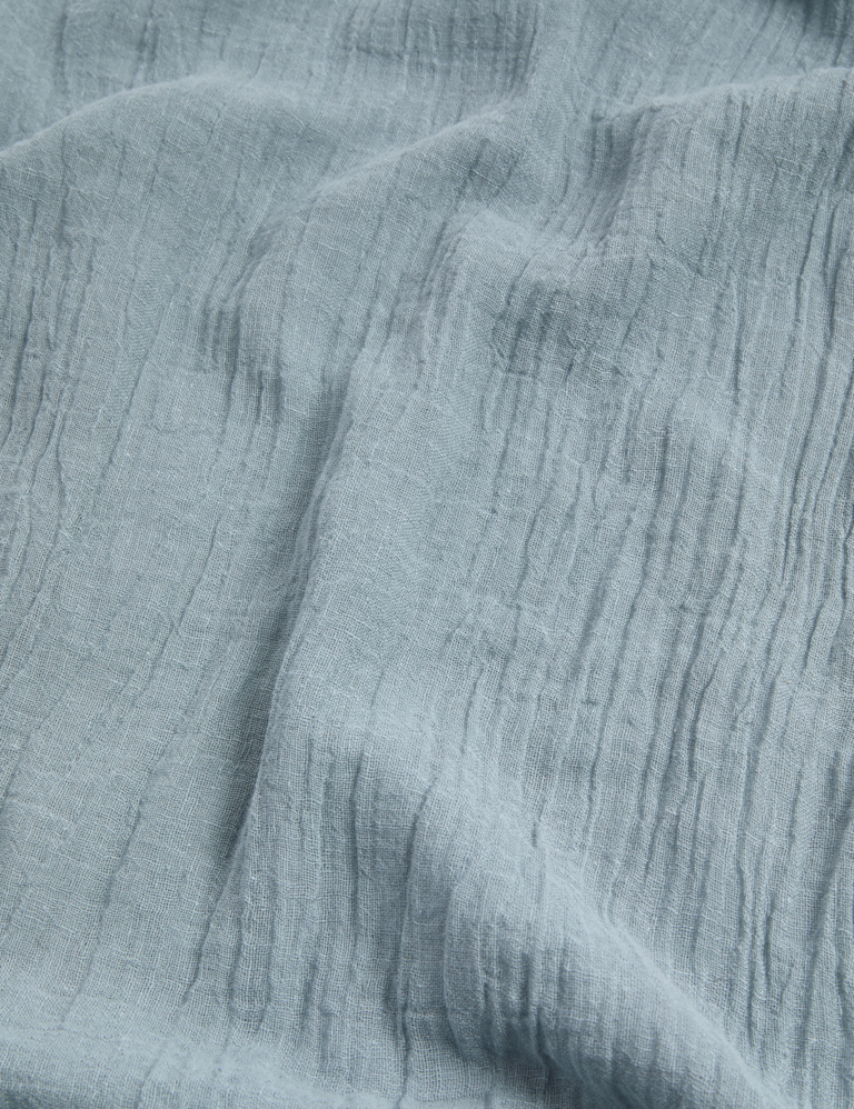Linen Blend Fringed Scarf