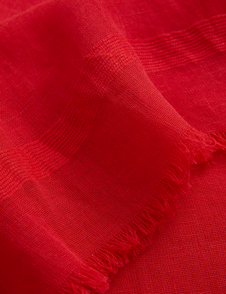 Cotton Linen Blend Scarf