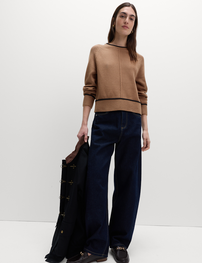 Cotton Rich Tipped Detail Jumper