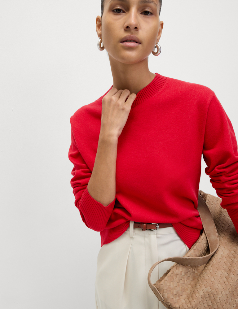 Air-Yarn Crew Neck Jumper