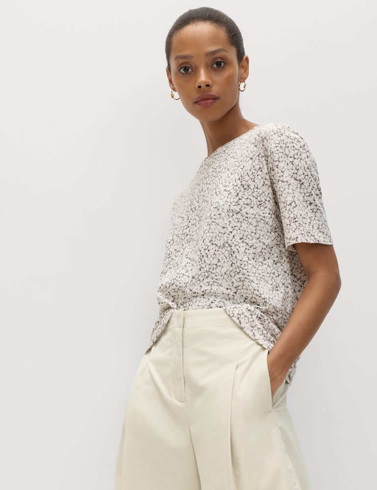 Cotton Modal Blend Printed T-Shirt