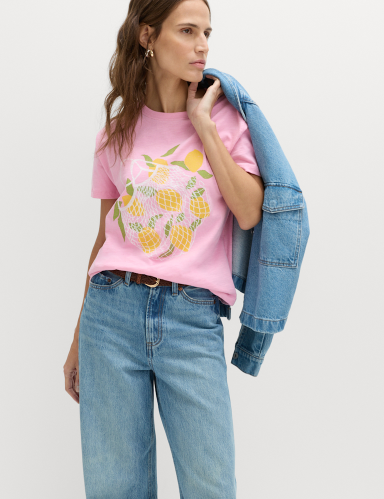 Pure Slub Cotton Checked T-Shirt