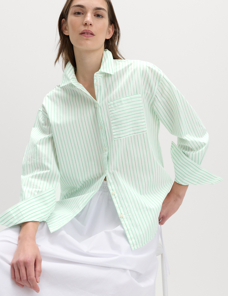 Pure Cotton Striped Shirt