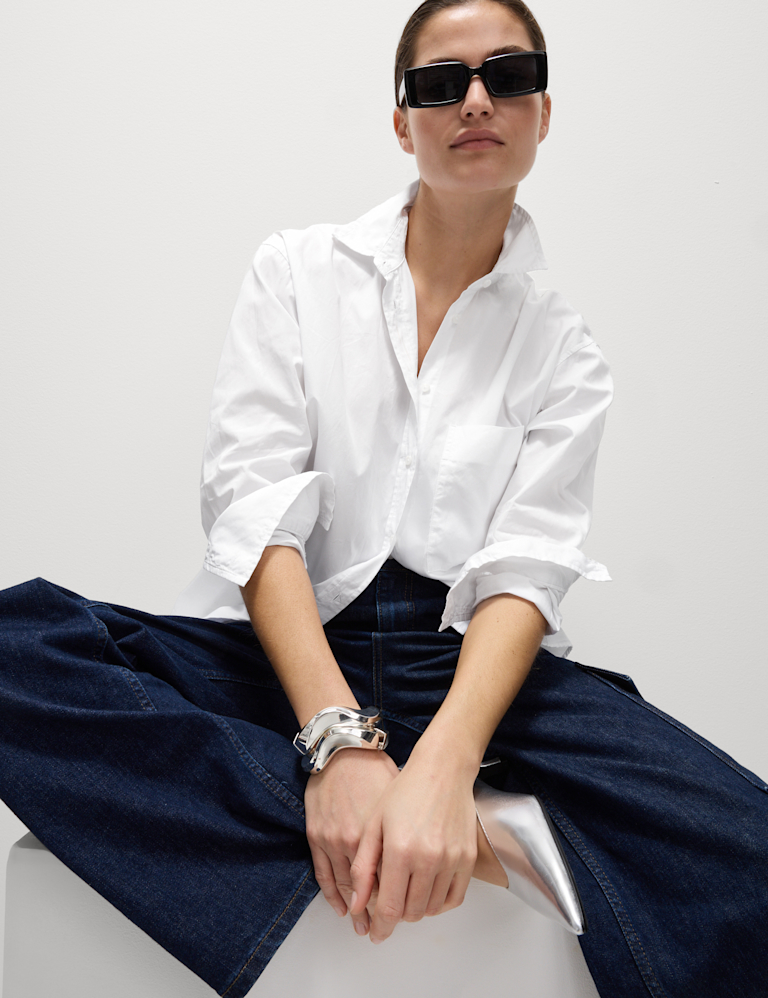 Pure Cotton Oversized Shirt Pure Cotton Oversized Shirt