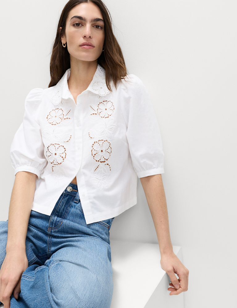 Cutwork Detail Shirt