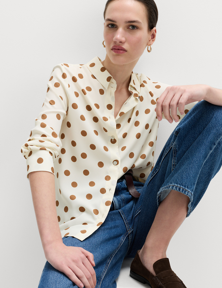 Printed Collared Shirt