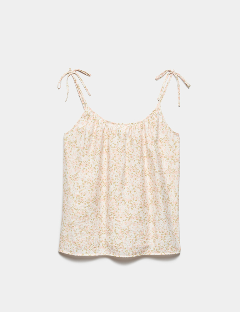 Textured Tie Detail Cami Top Textured Tie Detail Cami Top