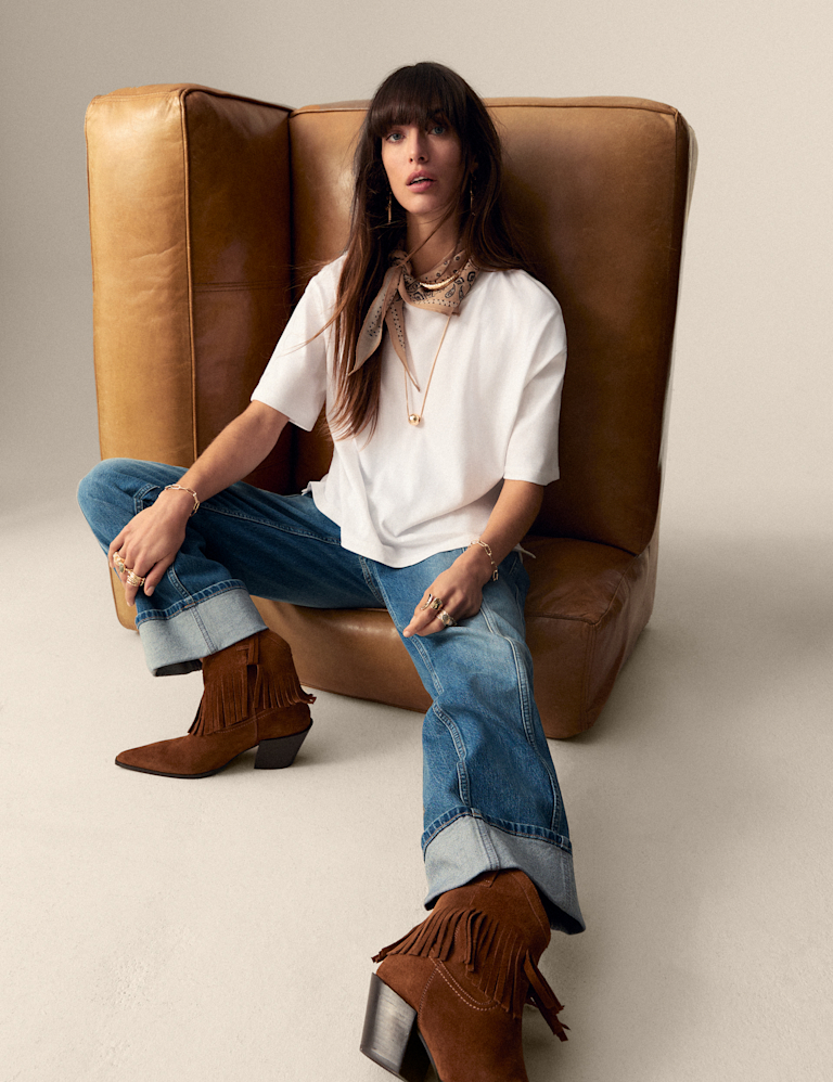 Pure Cotton Short Sleeve Boxy T-Shirt