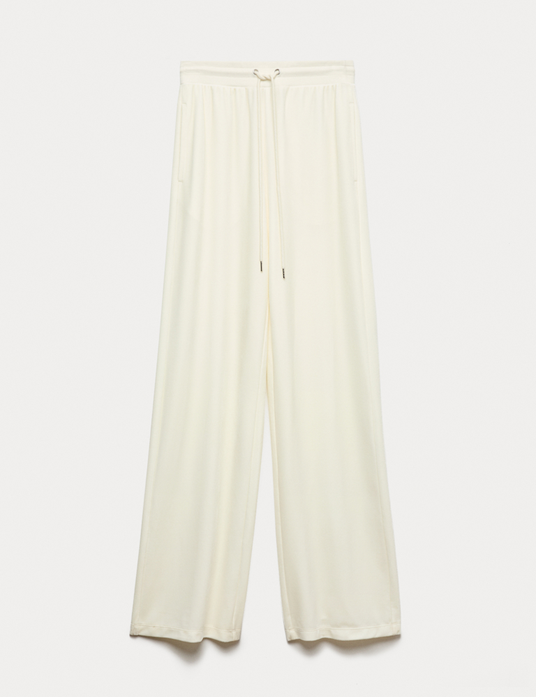 High Waisted Wide Leg Joggers