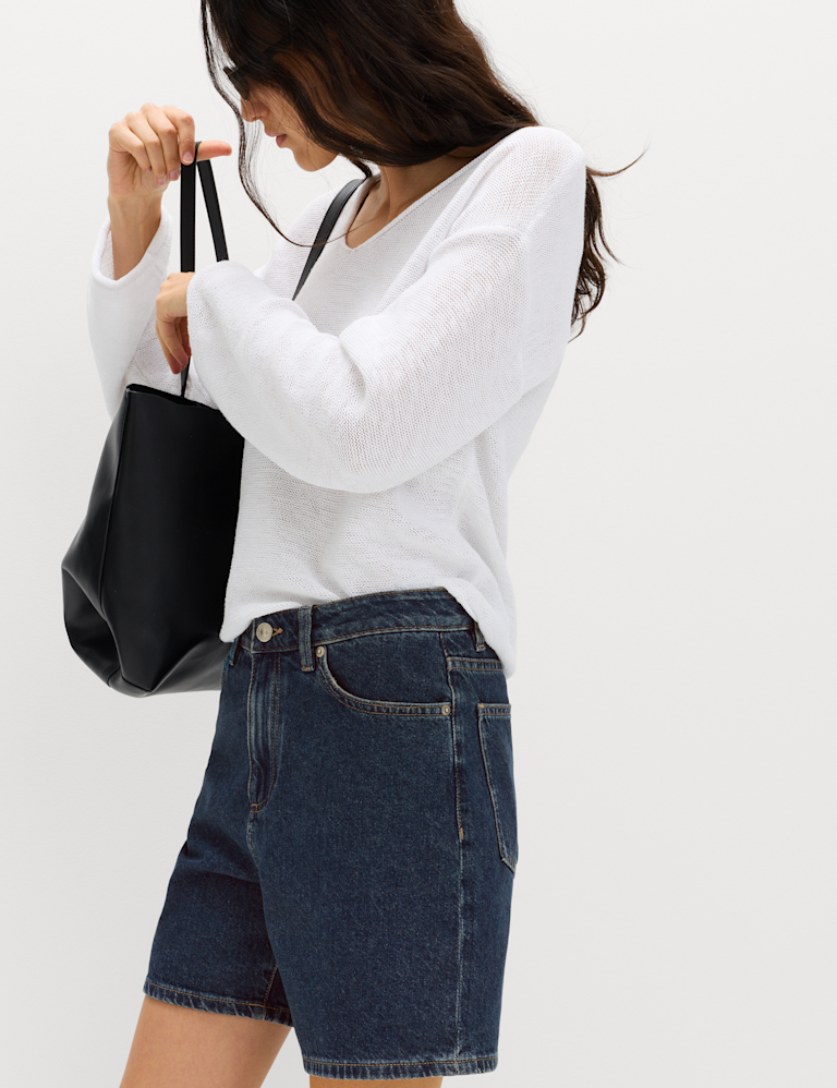 Pure Cotton Denim Classic Shorts