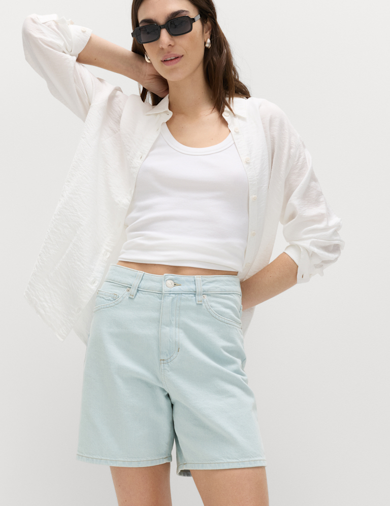 Pure Cotton Denim Classic Shorts