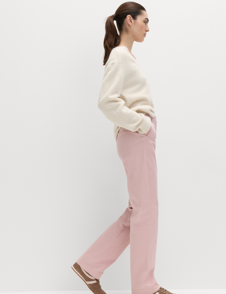 Cotton Rich Straight Leg Chinos