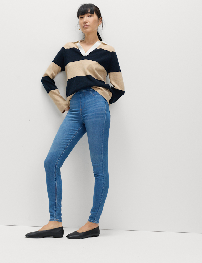 Pull on High Waisted Jegging