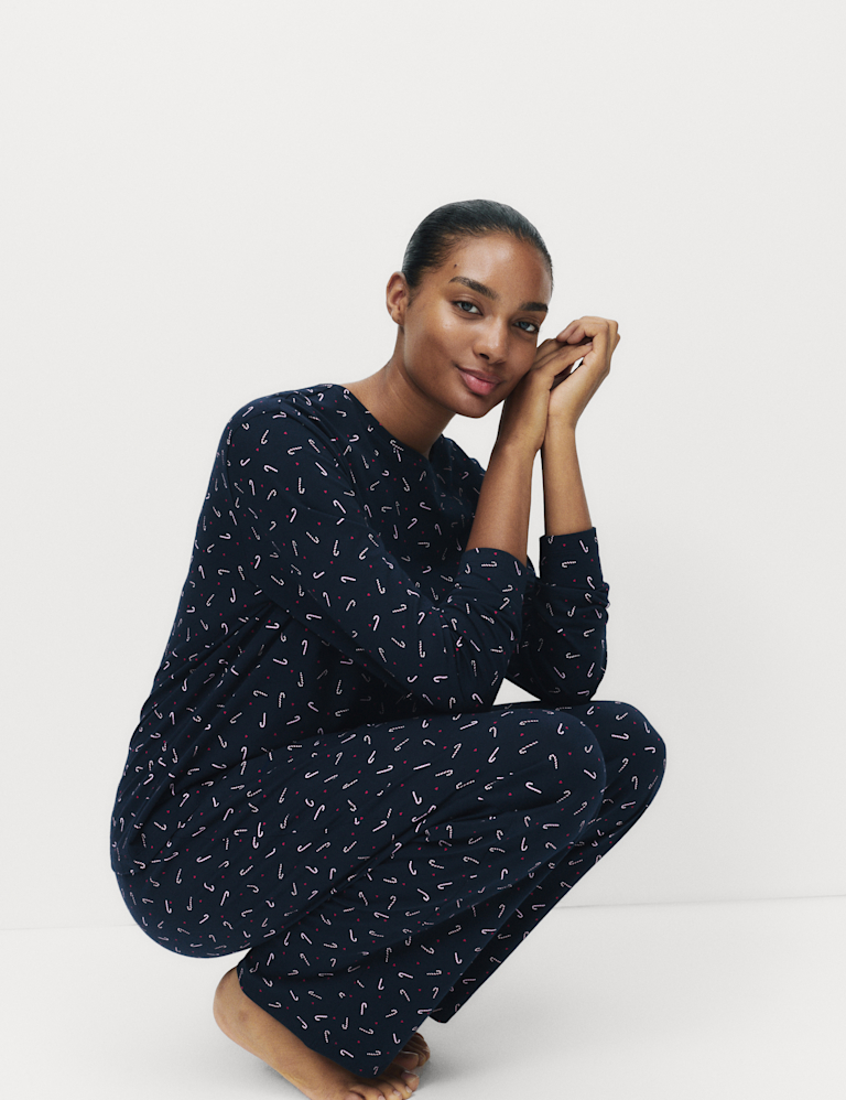 Pure Cotton Printed Pyjama Set