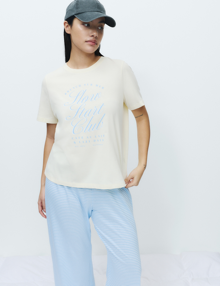 Pure Cotton Printed Pyjama Set